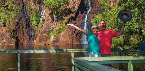 The Top End Our Favourites Discover pristine waterfalls including Florence, Wangi and Tolmer Falls Jump in a 4WD to explore the sandstone relics of the Lost City Plunge into the three-tiered,