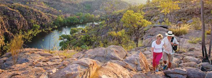 The Top End KATHERINE Baruwei Lookout, Nitmiluk National Park Our Favourites Discover Katherine Gorge in Nitmiluk National Park on foot, by canoe, boat or helicopter Unwind with a relaxing dip in the