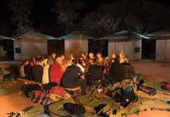 This is a delicious evening meal under the stars lit by candlelight and topped off with wine, which provides the group with the perfect opportunity to bond and enjoy the company of their fellow