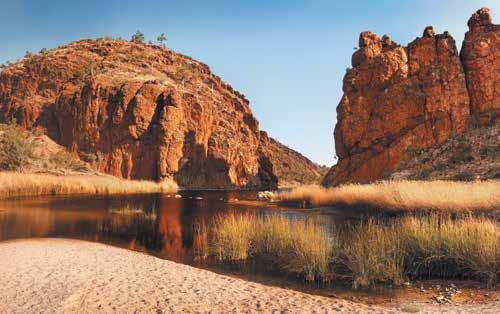 The Red Centre Our Favourites Located a short distance from Glen Helen, Ormiston Pound Walk offers fascinating geology and returns via the main swimming waterhole of Ormiston Gorge Take a lilo up the