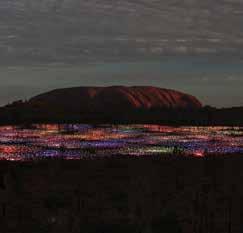 The Red Centre ULURU SIGHTSEEING Field of Light The Field of Light art installation by internationally acclaimed artist Bruce Munro, has come home to the place that inspired it Uluru.
