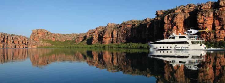 The Great Escape Charter Company CRUISING HOLIDAYS Panoramic View Stateroom Kimberley Classic Adventure Southern Kimberley Experience Kings of The Kimberley Northern Gorges Quintessential Kimberley