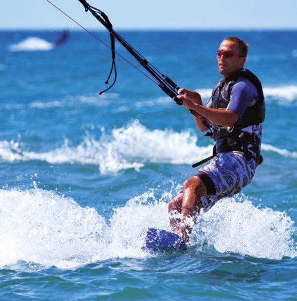 WATER SPORTS Kitesurfing Windsurfing Windsurfing is another popular sport which can be enjoyed at the Black Sea. There is only one condition the speed and direction of the wind.