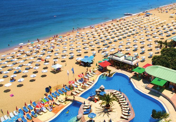Golden Sands is one of the oldest Black Sea resorts in Bulgaria.