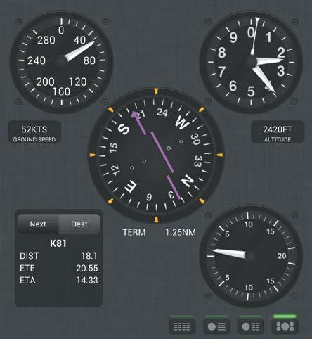 Fly GPSderived Ground Speed Tap to set the speed Scale