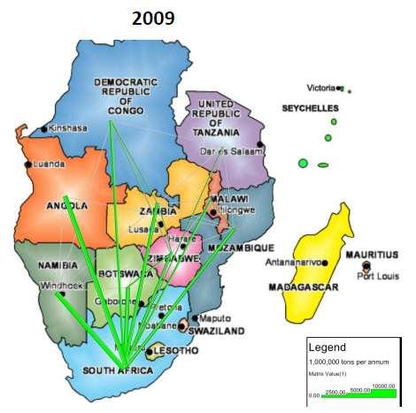 2027 Port traffic x 5 by 2027 Transit traffic x 9 by 2027+ Imports: South Africa (45 million tons), Angola (10 million tons), and Zimbabwe (7 million tons).