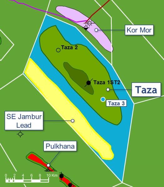 Well Name Objective/ targets Taza 3 Oil appraisal Taza PSC, Kurdistan Region of Iraq 6km SE of Taza 1 22 October 2014 Sakson 605 A deviated hole to better define the structural configuration, fluid