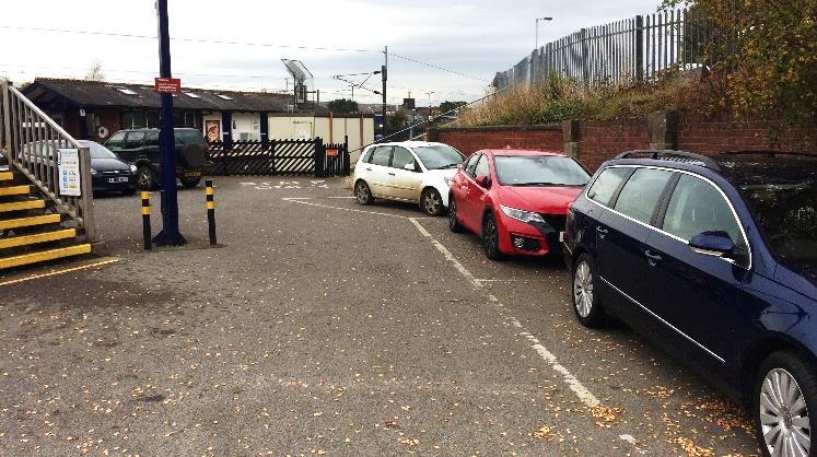 5 miles from the town centre, which is within walking distance, however, based on the car park utilisation figures, it is fair to say that cars are the method of choice for accessing the railway