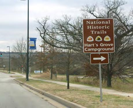 state line at New Santa Fe. We will begin the installation of the signs in Johnson County Kansas in 2016. Once these are installed the entire 3-Trails corridor will be complete.
