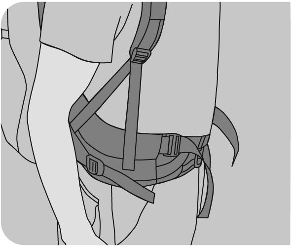 of the lumbar pad into the pocket under the back padding (Graphic 2).