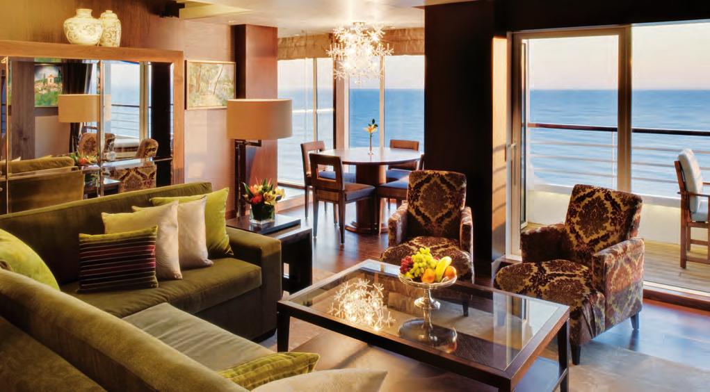 Crystal Symphony Penthouses & Staterooms CP Crystal Penthouse with Verandah 982 sq. ft.