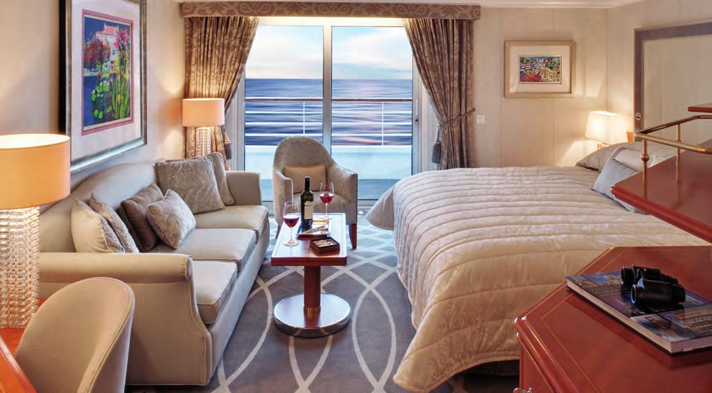 Crystal Symphony Penthouses & Staterooms PH Penthouse with Verandah 367 sq. ft.