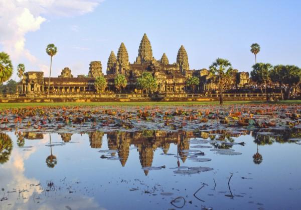 This afternoon, ride a Tuk Tuk to visit 12th century Angkor Thom, the last capital of the Khmer Empire.