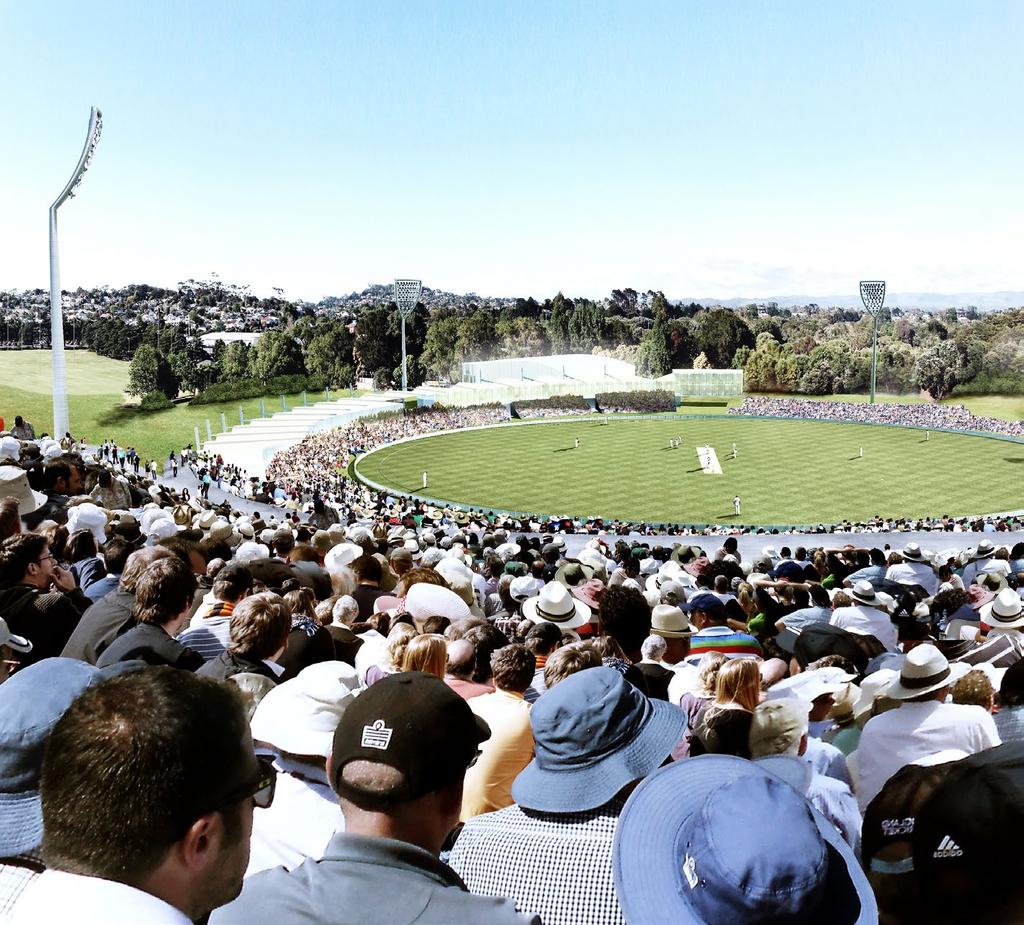 Funding for the redevelopment of Western Springs into a cricket ground was approved by Auckland Council in 2015 through the 2015-2024 Long Term Plan process.