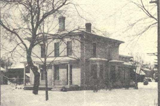 Residence of A. I. Taggart from February 15, 1898 Supplement to The Tribune, Illustrated Souvenir. Note: In April 1901, A. I. Taggart sold the house at 104 West Liberty to Lucy J.