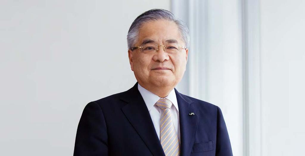 Interview with the President TETSURO TOMITA President and CEO We will achieve tangible results by continuing concerted efforts focused on two important management pillars: realizing our Eternal