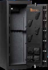 10 Large safes - for the keen firearm owner Hunt-Pro H12 Capacity: 12 50x1500x370mm Weight: 83kg Locking mechanism: H-Lok