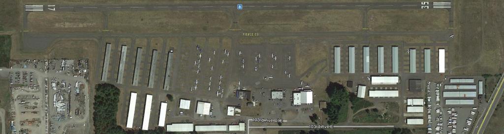 ) PARALLEL TAXIWAY A T-HANGARS AIRCRAFT TIE-DOWNS
