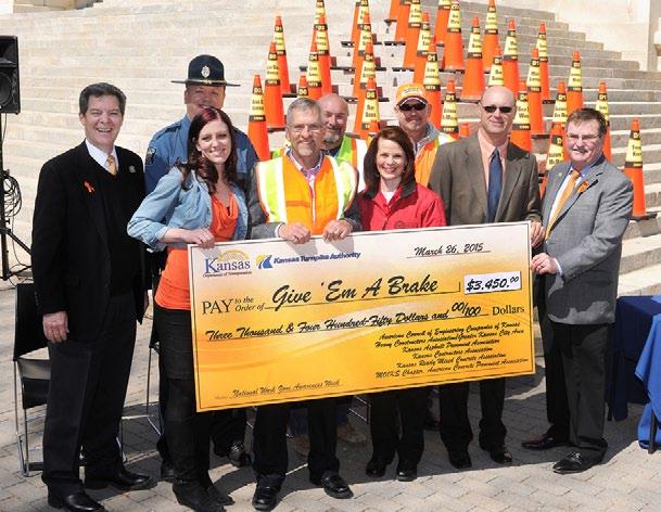 Improving safety in highway work zones: KDOT and the KTA worked together to raise awareness of the hazards and dangers highway workers and motorists face every day as part of National Work
