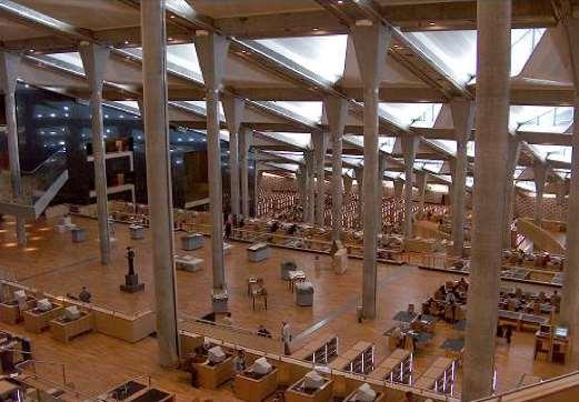 Nova knjižnica u Aleksandriji danas sadrži: 1 međunarodni konferencijski centar 6 specijaliziranih knjižnica 4 muzeja 1