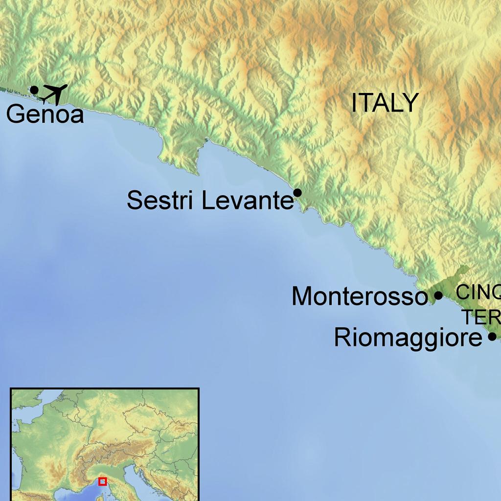 Cinque Terre and the Ligurian coast offer some superb coastal views