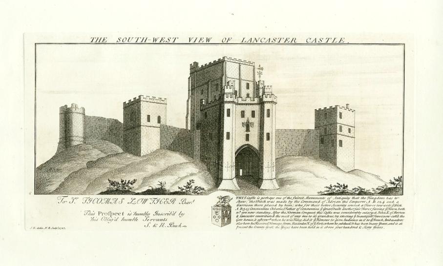 Lancaster Castle. ABOVE: Buck s view of 1727 from the north-west.