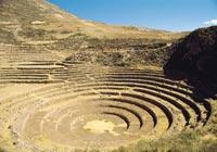 The site was apparently an Inca agricultural research station filled with fertile earth and watered by complex irrigation systems, designed for experimenting with crops at various altitudes.