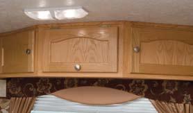 Our cabinets offer Lumber Cor stiles and screwed, not stapled frames.