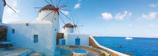 PROGRAM HIGHLIGHTS See photogenic windmills on Mykonos, view Santorini s whitewashed villages set against radiant blue seas, admire neoclassical mansions at Navplion, relax along Gythion s delightful