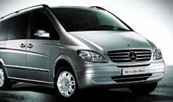 of private high-class limousines, minivans and top of the