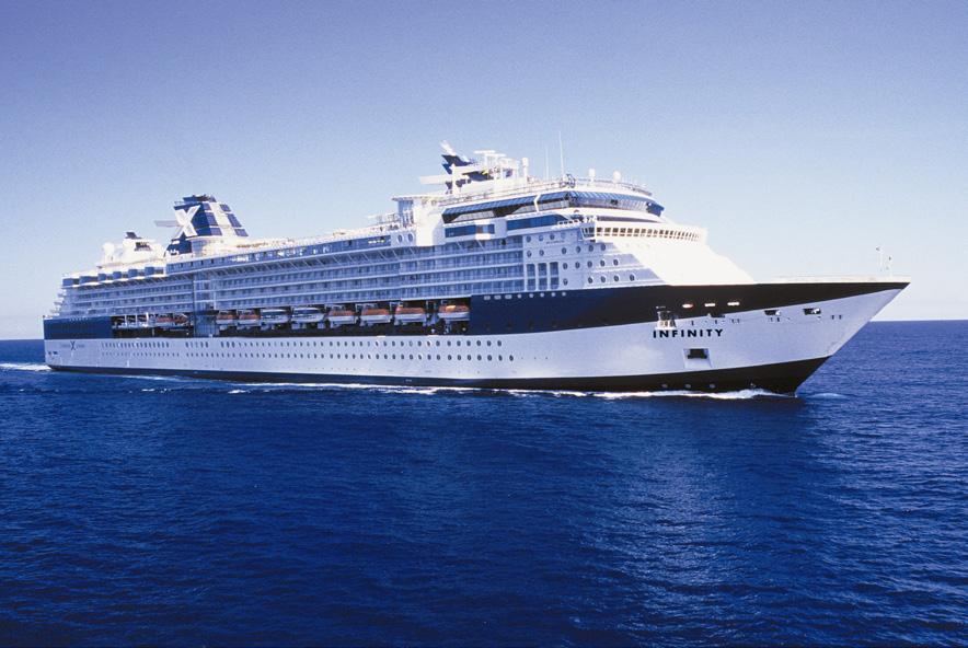 CELEBRITY INFINITY Tonnage: 90,940 Length: 965 Passengers: 2,170 15-day Panama Canal (from Miami to San Diego) Cartagena, Colon,