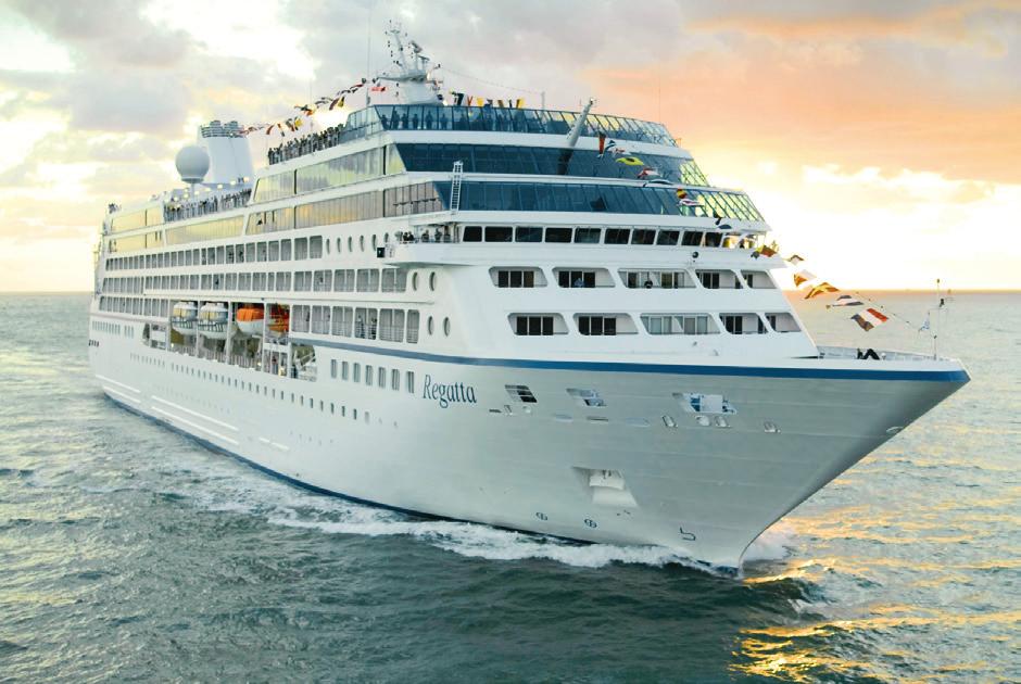 OCEANIA REGATTA Tonnage: 30,277 Length: 593.7 Passengers: 684 25-day South America (round trip from Miami) St. Maarten, St.