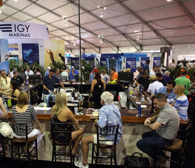 CENTRAL LOUNGE: $0,000 Lounge area is x 0 Surrounding exhibitors are superyacht builders and associated businesses in the superyacht space The central bar tower will include the sponsor logo The