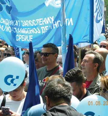 ПРВИ МАЈ: МЕЂУНАРОДНИ ПРАЗНИК РАДНИЧКЕ СОЛИДАРНОСТИ Савез Самосталних синдиката Србије и ове године је организовао протестно окупљање на Тргу Николе Пашића.