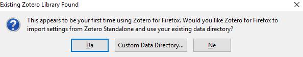 Nakon toga će se pojaviti nova poruka koja kaže da će dodatak Zotero biti instaliran nakon odabira dugmeta Restart Now. Web-preglednik će se zatvoriti i nakon par sekundi ponovno pokrenuti.