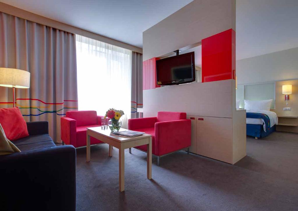 time for you Accommodation All rooms are in modern design with vibrant, positive, friendly and uncomplicated colours.