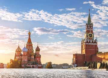 St Basil s Cathedral and Spasskaya Tower in Moscow s Red Square The Grand Cascade at Peterhof, St Petersburg Cathedral of the Assumption, Yaroslavl Golden Drawing Room in the Hermitage Musem, St