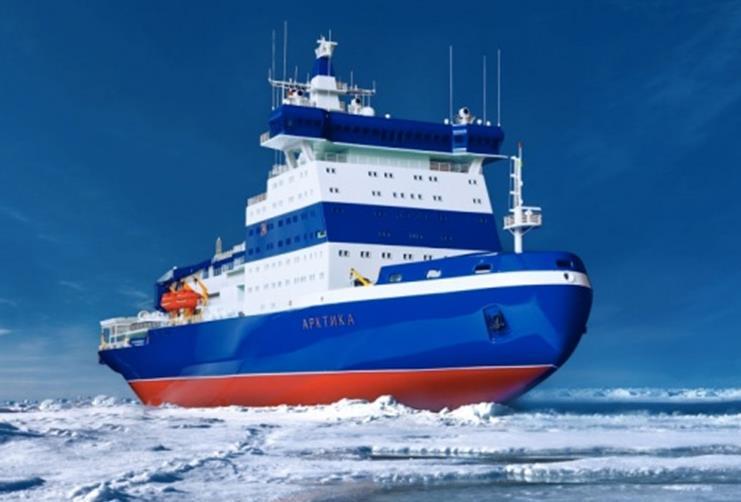 Russia s New Nuclear Icebreakers Universal Atomic Icebreaker Project 22220 (LK-60): Propulsion Capacity Water Displacement max