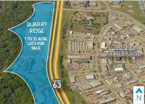 1-855-923-2338 Quarry Ridge: Quarry Ridge is a 36.28 acre site fronting on to Highway 63 and Mackenzie Boulevard. This is a high exposure commercial development site.