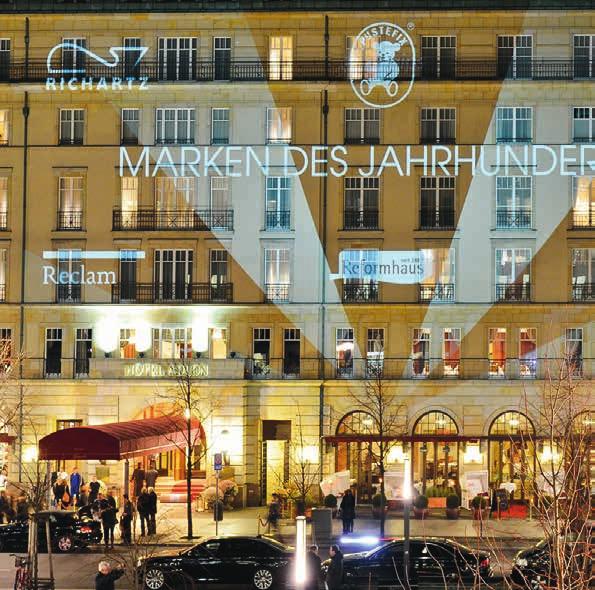 Nice to look at: The front of the Adlon hotel, which was