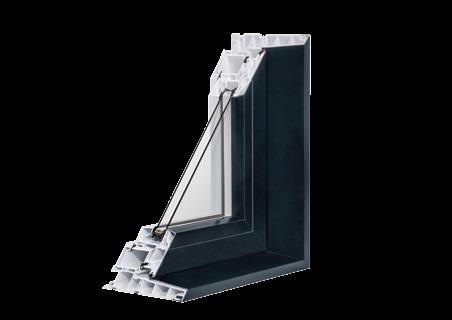 ALUMINUM CLAD For a low maintenance exterior finish, the extruded aluminum clad for your PVC windows is the ideal