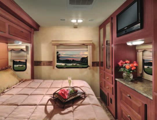 Model 329 with front bunk option The Georgetown series is a great way to introduce yourself to life on the road.