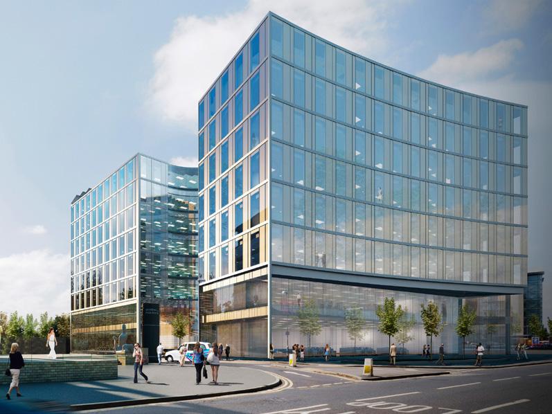 Whitehall Riverside Development Masterplan for 324,000 sq ft. of offices in 3 buildings A 500 space multi-storey car park.