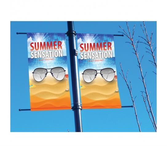 ft LIGHT POLE BANNERS have high visual impact and citywide exposure.