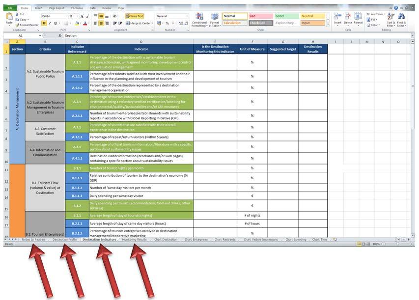 Part 4: The Destination Dataset The Destination Dataset is an Excel file, available only in English, which can be downloaded at http://ec.europa.