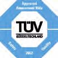 TÜV-tested safety concept with multiple redundant safety system! Exceptionally high-quality standards!