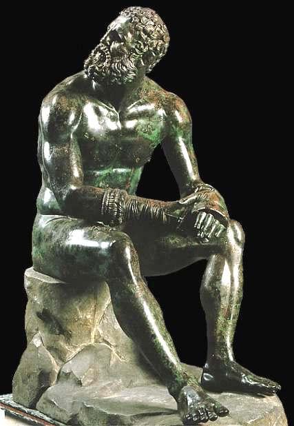 2) Seated Boxer Nike of