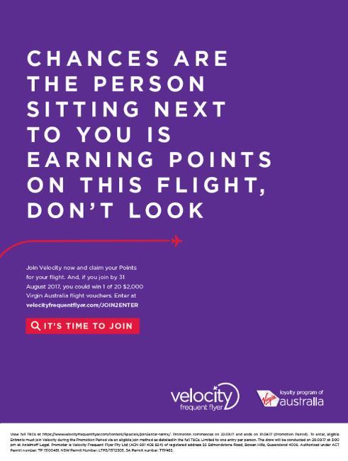 points on Velocity: Velocity Frequent Flyer has