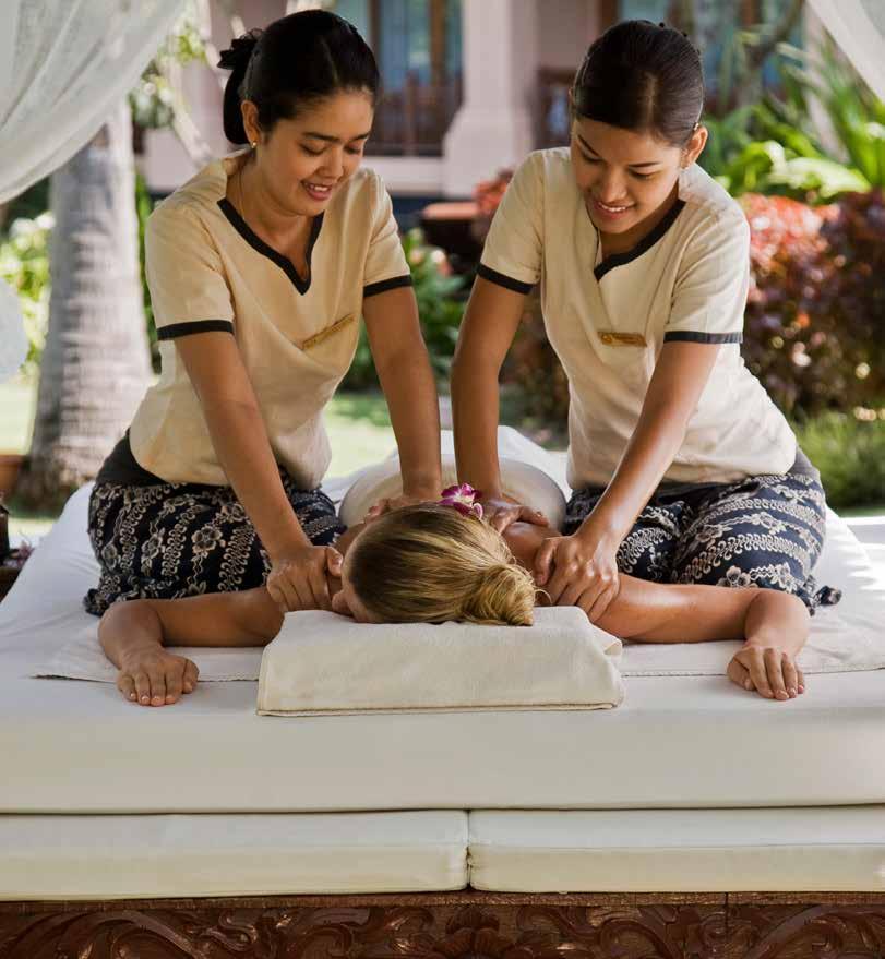 ANANTARA SPA Hideaway in one of seven luxurious treatment suites by the lush lagoon.