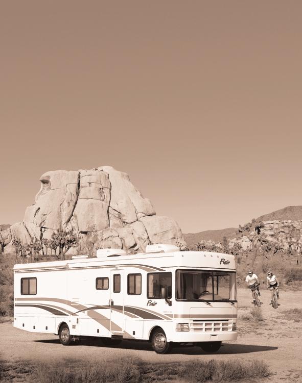 2 0 0 2 GRAB HOLD OF LIFE. In the Flair motor home, your family will find an exciting traveling companion for exploring all that life on the road has to offer.